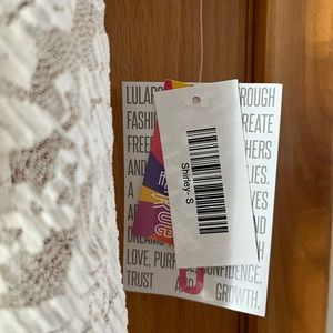 LuLaRoe, stretch lace cardigan/kimono, cream color, size S